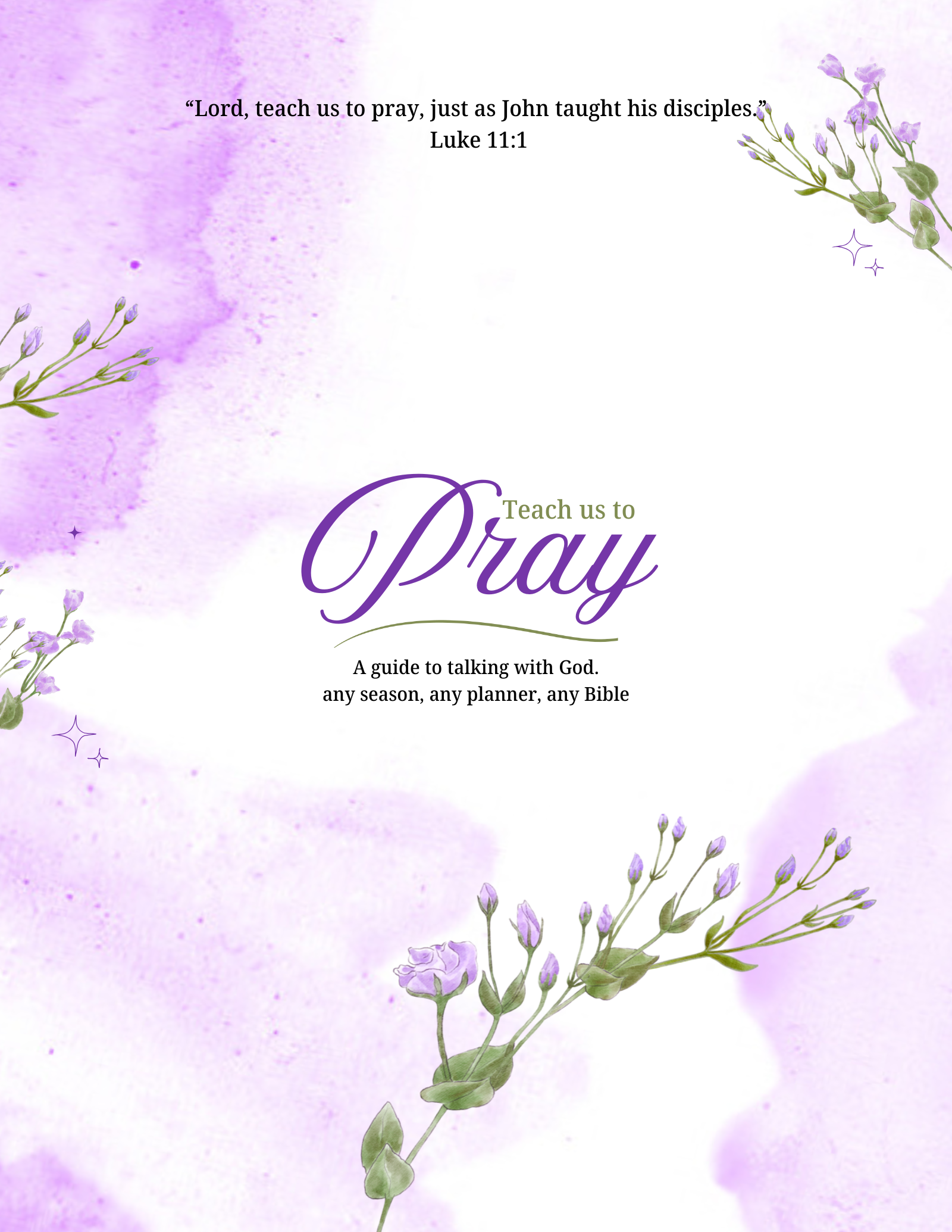 Teach Us to Pray: A Guide to Talking with God, cover